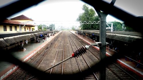 High angle view of tunnel