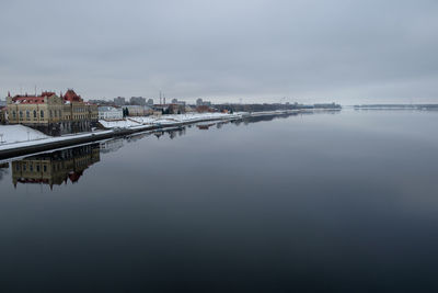 View of buildings by water