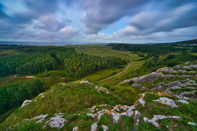 Scenic view of landscape against sky