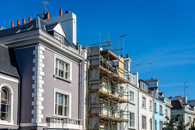 Colourful townhouses in notting hill, london, england, uk