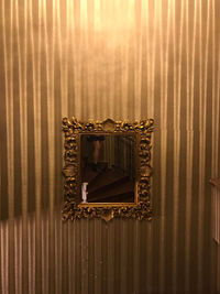 Full frame shot of metal grate against wall