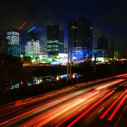 City street at night