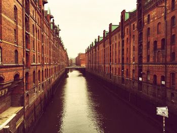 Canal along buildings