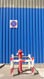 Close-up of red wall