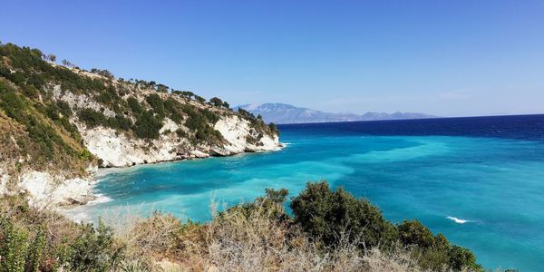 Sea view - zakynthos island - sea view and sky - kefalonia in the distance