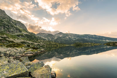 Popovo lake and jangal mountain in pirin national park,bulgaria.