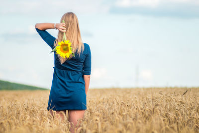 Man standing in field