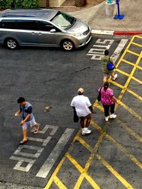 People standing on road