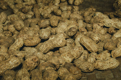 High angle view of crab in market