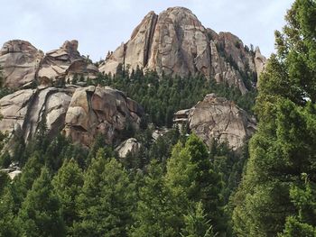 Scenic view of rocky mountains against sky