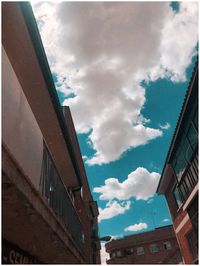 Low angle view of buildings against sky