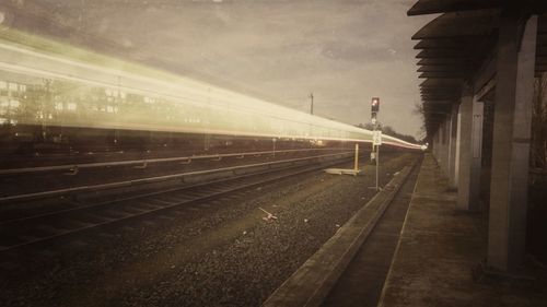 Railroad station platform