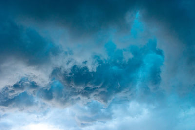 Low angle view of clouds in sky