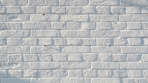 White brick wall texture background