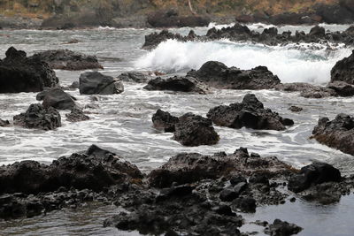 Rocks on sea shore