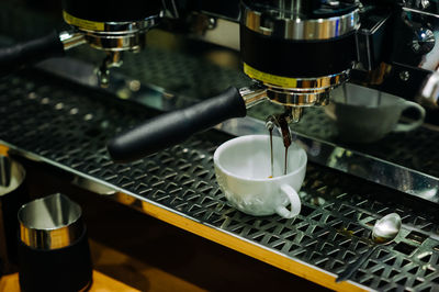 Close-up of coffee cups