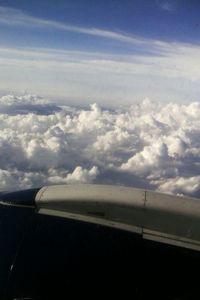 Cropped image of train against sky