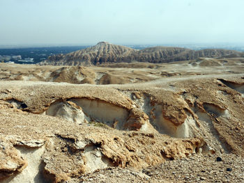 Scenic view of landscape against clear sky