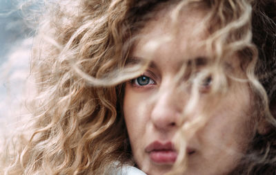 Close-up of young woman