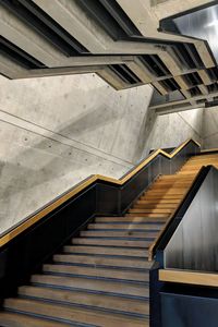 Low angle view of staircase in building