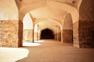 Empty corridor of building