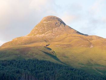 Scenic view of mountain against sky