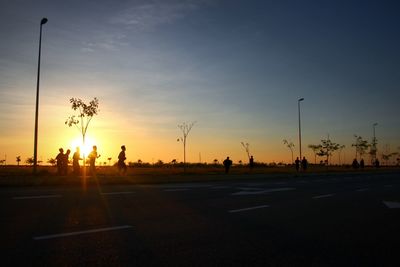 Road at sunset