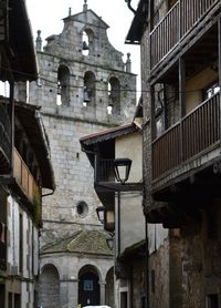 Low angle view of buildings in city