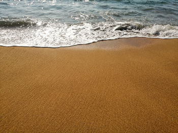 High angle view of beach