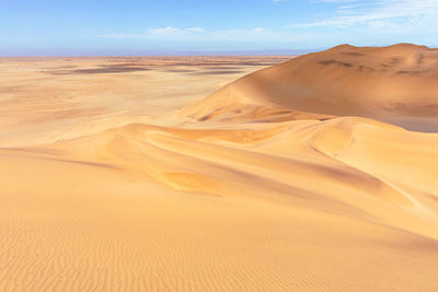 Scenic view of desert against sky