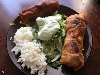 Close-up of food in plate