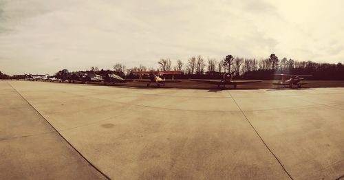 Scenic view of park against sky