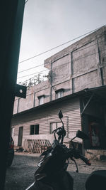 Low angle view of buildings against sky