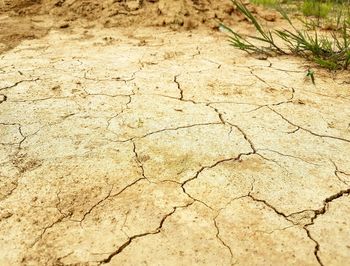 Full frame shot of cracked wall