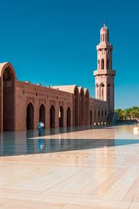 The sultan qaboos grand mosque in muscat, oman.