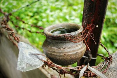 Close-up of rusty metal