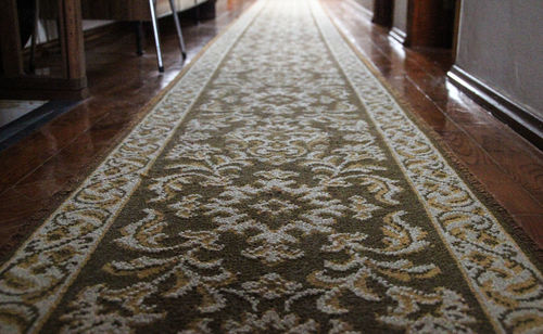 Close-up of curtain at home