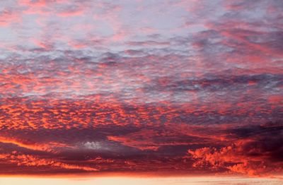 Full frame shot of dramatic sky during sunset