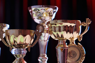 Close-up of wine glass on table