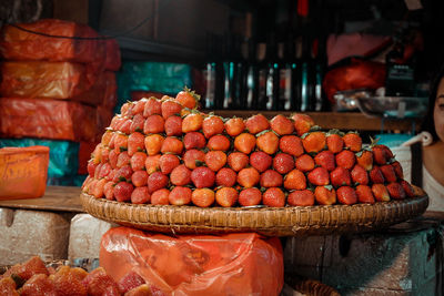 Various fruits for sale in market