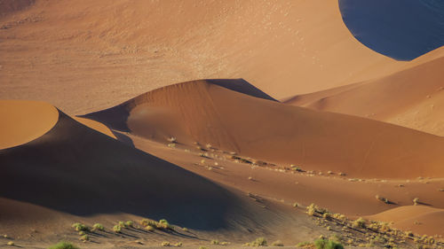 Aerial view of a desert