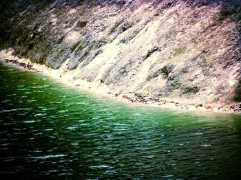 Rock formations in sea