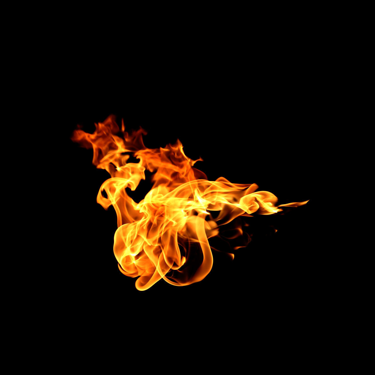 CLOSE-UP OF BONFIRE