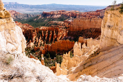 Panoramic view of rock formations