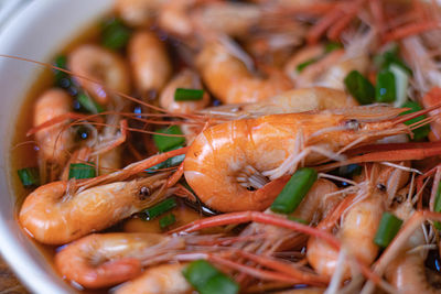 Chinese vegetable fried shrimetry