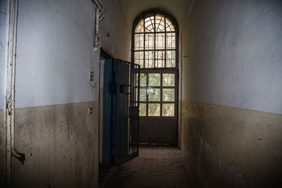 Interior of abandoned building