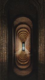 Empty corridor in building