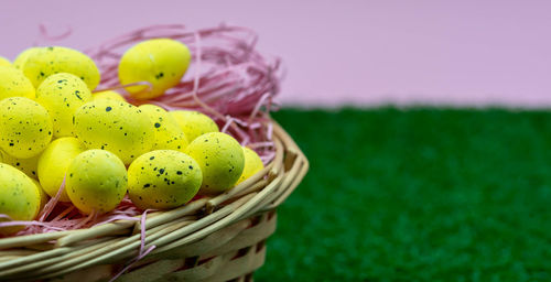 Close-up of fruits in basket