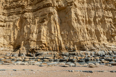 Panoramic shot of rock formations