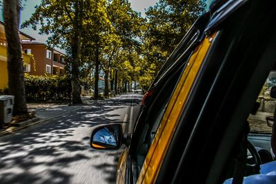 Car on road in city